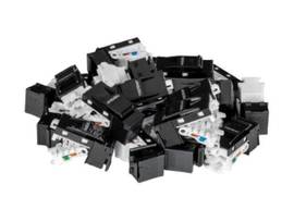 TRENDNET 25 PACK CAT6 RJ-45 KEYSTONE JACK, BLACK
