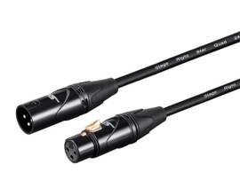 MONOPRICE STARQUAD XLR MICROPHONE CABLE 10FT BLACK
