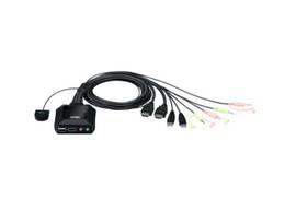 2-PORT USB 4K HDMI CABLE KVM REMOTE PORT