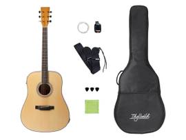 MONOPRICE IDYLLWILD BY MONOPRICE SGI41A SPRUCE TOP STEEL STRING ACOUSTIC GUITAR WITH PICKUP_ ACCESSORIES_ AND GIG BAG