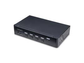 STARTECH 4-PORT DISPLAYPORT KVM SWITCH, SINGLE 4K 60HZ MONITOR, 6X USB PORTS, PUSH-BUTTON & HOTKEY SWITCHING, DISPLAYPORT 1.2, OS INDEPENDENT, TAA
