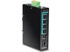TRENDNET 5-PORT HARDENED INDUSTRIAL GIGABIT POE+ DIN-RAIL SWITCH