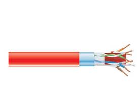 CAT6A 650-MHz Solid Bulk Cable F/UTP CMP Plenum RD 1000FT Spool