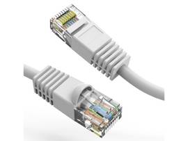 AXIOM 8FT CAT6 UTP 550MHZ PATCH CABLE SNAGLESS MOLDED BOOT (WHITE)