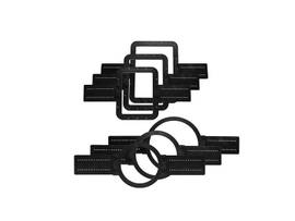 CRESTRON NEW-CONSTRUCTION SPEAKER TEMPLATES FOR SAROS 6.5 IN-CEILING SPEAKERS, COLLARED, 10 PACK