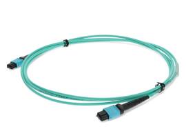 AddOn 2m MPO (Male) to MPO (Female) 12-strand Crossover Aqua OM4 Duplex Riser Fi