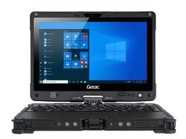 GETAC V110G7 - I5-1235U, HELLO CAM, WIN11+16GB, 256GB PCIE SSD, SR(FHD LCD+TS+STYLUS), US KBD+US POWER CORD, BACKLIT KBD, WIFI+BT, HANDLE, USB