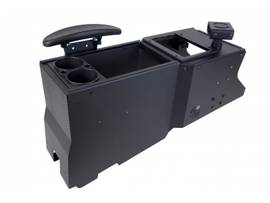GAMBER KIT - 2020+ FORD UTILITY DEEP CONSOLE KIT WITH CENTER MOUNT, SIDE ARMREST AND CUP HOLDER