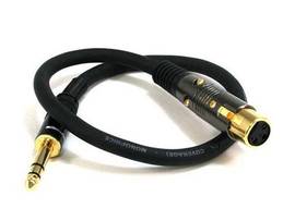 MONOPRICE 1.5FT PREMIER SERIES XLR FEMALE TO 1/4IN