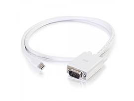 C2G 10FT MINI DISPLAYPORT TO VGA CABLE WHITE