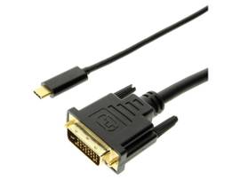 AXIOM USB-C MALE TO DVI MALE ADAPTER CABLE 6FT