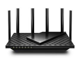 TP-LINK AX5400 TRI-BAND WI-FI 6E ROUTER SPEED 574 MBPS AT 2.4 GHZ 2402 MBPS AT 5 GHZ 2402 MBPS AT 6 GHZ SPEC: 6 ANTENNAS, BROADCOM 1.7 GHZ QUAD- CORE