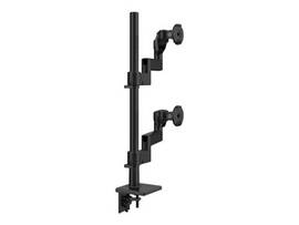 MFLEX WITH M8.1 MONITOR ARMS FOR DUAL MONITORS, 30INCH POST - BLACK WITH BLACK TRIM