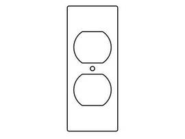 LEGRAND-WIREMOLD 1-GANG DUPLEX RECEPT SECT