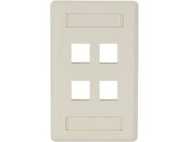 BLACK BOX CORP TION2 WALLPLATE 4-PORT SINGLE-GAN WPT474