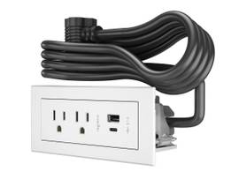 LEGRAND-WIREMOLD RADIANT FPC USB A/C 10FT WH