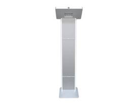 CTA DIGITAL PREMIUM LOCKING FLOOR STAND KIOSK WHT