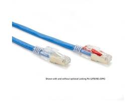 CAT6 250-MHz Locking Snagless Patch Cable S/FTP CM PVC BL 10FT