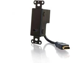 C2G HDMI DECORA PASSTHROUGH WP BLACK