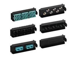 SIEMON FIBER, ADAPTER PLATE, LIGHTVERSE, 12 FIBER, LC, FLAT, AQUA ADAPTER, BLACK HOUSING, CERAMIC SLEEVE
