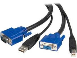 15 FT 2-IN-1 UNIVERSAL USB KVM CABLE