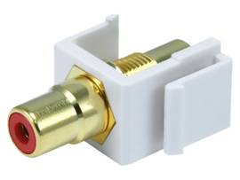 MONOPRICE KEYSTONE JACK - MODULAR RCA W/RED CENTER