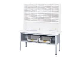 SAFCO BASE TABLE MAIL SORTING W SHLF