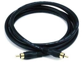 MONOPRICE 6FT COAXIAL AUDIO/VIDEO RCA CABLE M/M RG