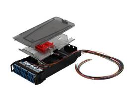 SIEMON FIBER, SPLICE CASSETTE, LIGHTVERSE, 12 FIBER, LCUPC SHUTTER, OS2, BLUE ADAPTER, 900UM BUFFERED LSOH, BLACK HOUSING, 1 METER
