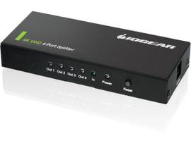 IOGEAR 4K ULT HD 4-PRT SPLTR W/ HDMI