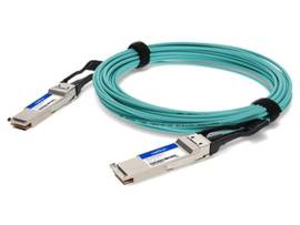 This is an MSA compliant 200GBase-AOC QSFP56 to QSFP56 active optical cable that