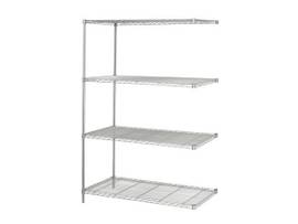 SAFCO SHELVING WIRE IND ADD ON GRY