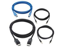 TRIPP LITE DISPLAYPORT KVM CABLE KIT 4K 10FT