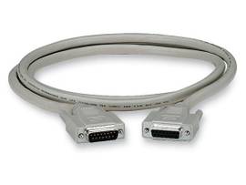 DB15 Molded Shielded Data Cable M/F 15Ft. With Thumbscrews