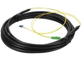 AddOn 20m LC (Male) to LC (Male) OS2 Straight Black Duplex Fiber OFNR (Riser-Rat