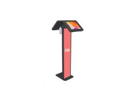 CTA DIGITAL PREMIUM DUAL ENCL LOCK FLOOR STAND BLK