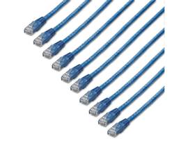 CAT6 ETHERNET CABLE BLUE 10PACK 6FT ETL