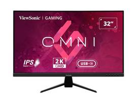 VIEWSONIC 32INC 1440P IPS MONITOR WITH 65W USB C, HDMI, DP, AND HDR10.