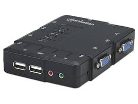 4-PORT COMPACT KVM SWITCH