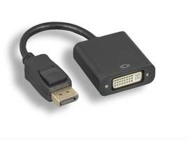 AXIOM DISPLAYPORT MALE TO DVI-I DUAL LINK FEMALE ADAPTER (BLACK) - DPMDVIFK-AX