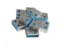 GAMBER LINDY USB PORT BLOCKERS (10 PACK) - 10 PACK PORT BLOCKERS ONLY (BLUE)