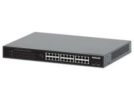 24-PORT GIGABIT ETHERNET POE+ SWITCH WITH 2 SFP PORTS