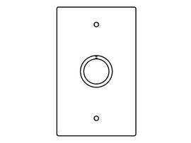 LEGRAND-WIREMOLD 1-GANG 1/2IN. 3/4IN. KO