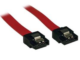 Tripp Lite series Serial ATA (SATA) Latching Signal Cable (7Pin/7Pin), 12-in. (3