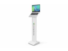 COMPULOCKS UNIVERSAL INVISIBLE MOUNT BRANDABLE FLOOR STAND WHITE