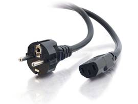 C2G 2.5M EURO PWR CORD BLK