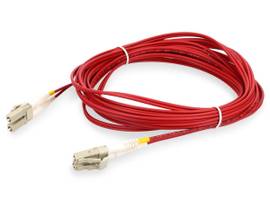 ADD-ON 1M LC M/M OM3 RED FIBER RISER PATCH CBL