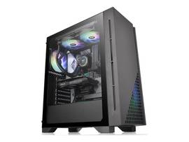 TT H330 TEMPERED GLASS ATX GAMING CHASSIS MID-TOWN BLKVERSA H330 TG