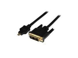 6.6ft/2m Micro HDMI to DVI-D (24-pin) cable (M/M); Full HD 1920x1200p 60Hz/1080p
