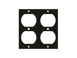 Legrand-Middle Atlantic UCP MODULE, TWO DUPLEX PUNCHOUT